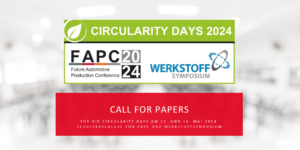 Logo Circularity Days FAPC Werkstoffsymposium
